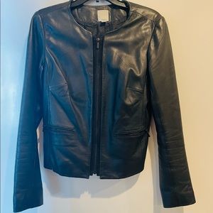 Halogen Leather Jacket